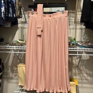 Anthropologie Hunter Dixon pleated skirt w/sash belt, size M